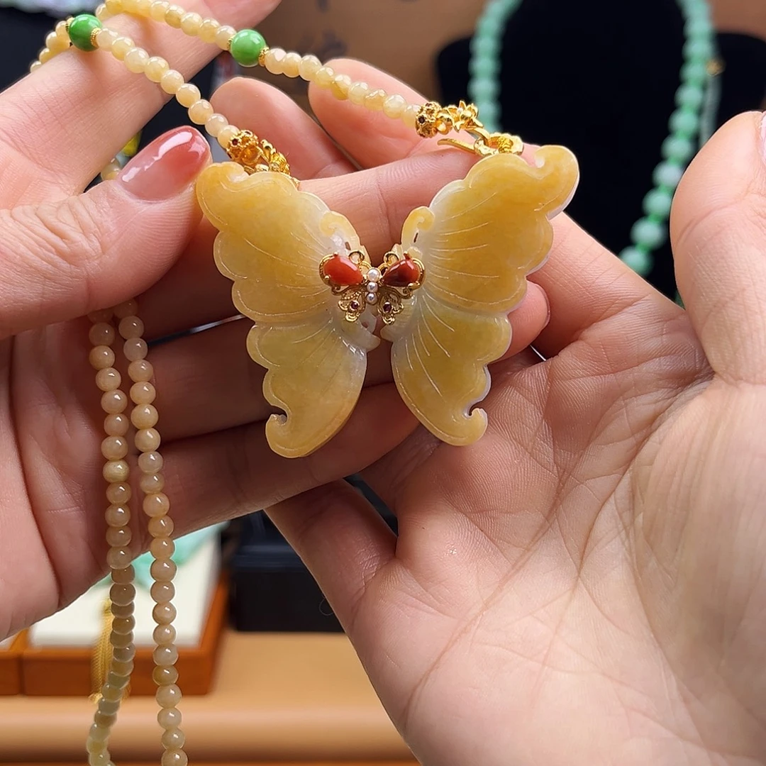 翡翠未镶嵌颈饰天然翡翠