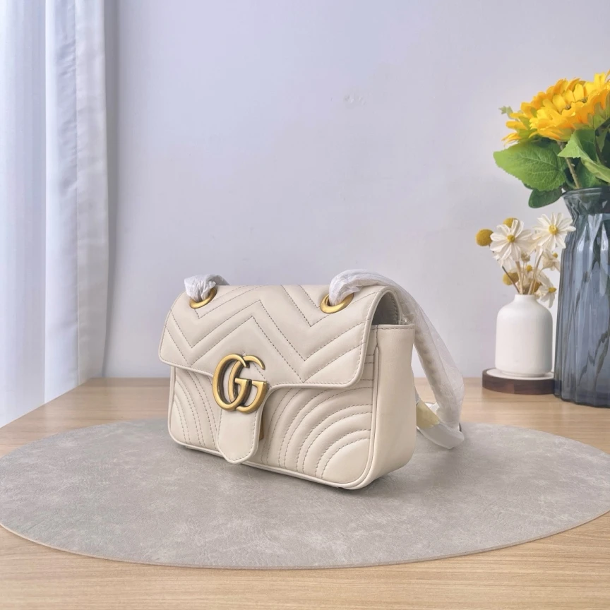 95新 GUCCI/古驰 【九筒奢品】马蒙22/单肩包/2575