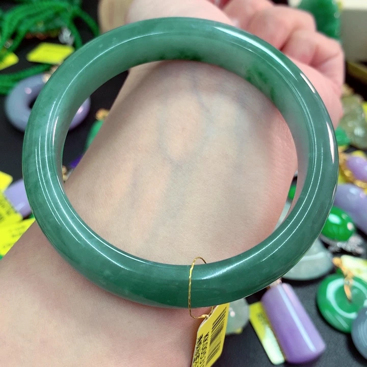 华***丽翡翠未镶嵌吊坠(不含链)