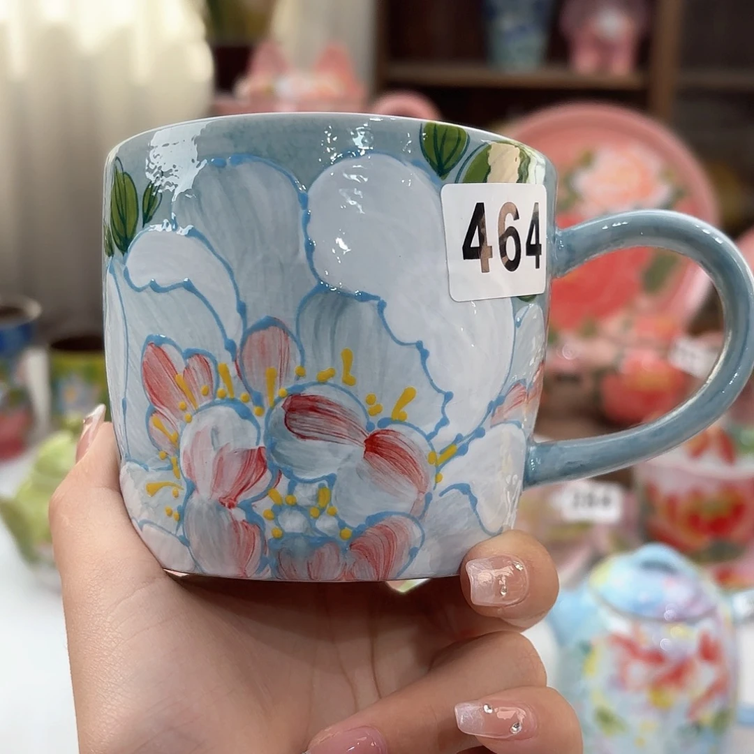 景德镇手绘高温釉下彩陶瓷茶具