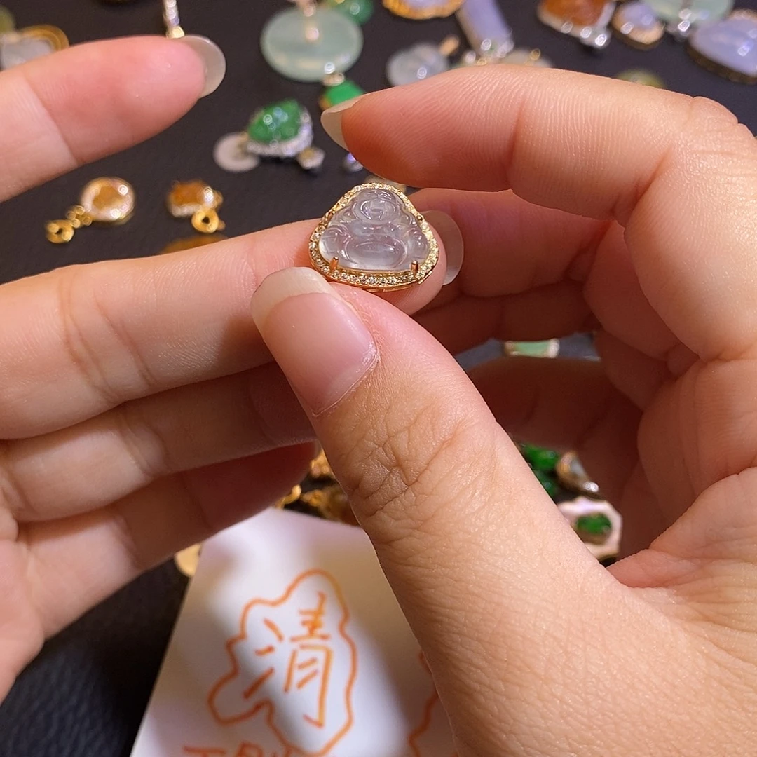 翡翠银S925镶嵌颈饰