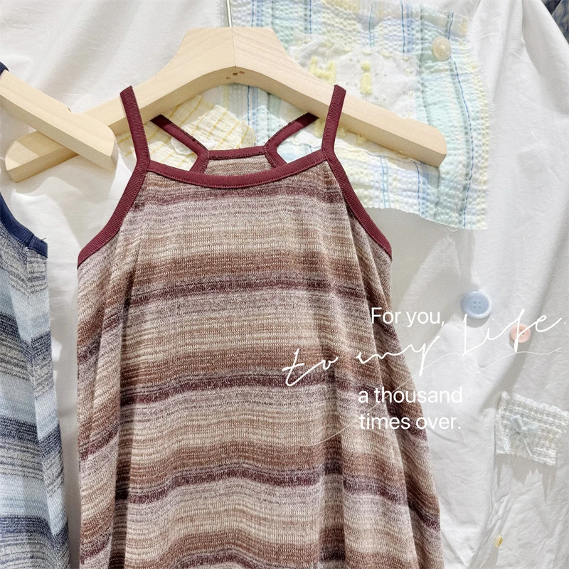 AC437~YX·25夏~条纹吊带衫6391