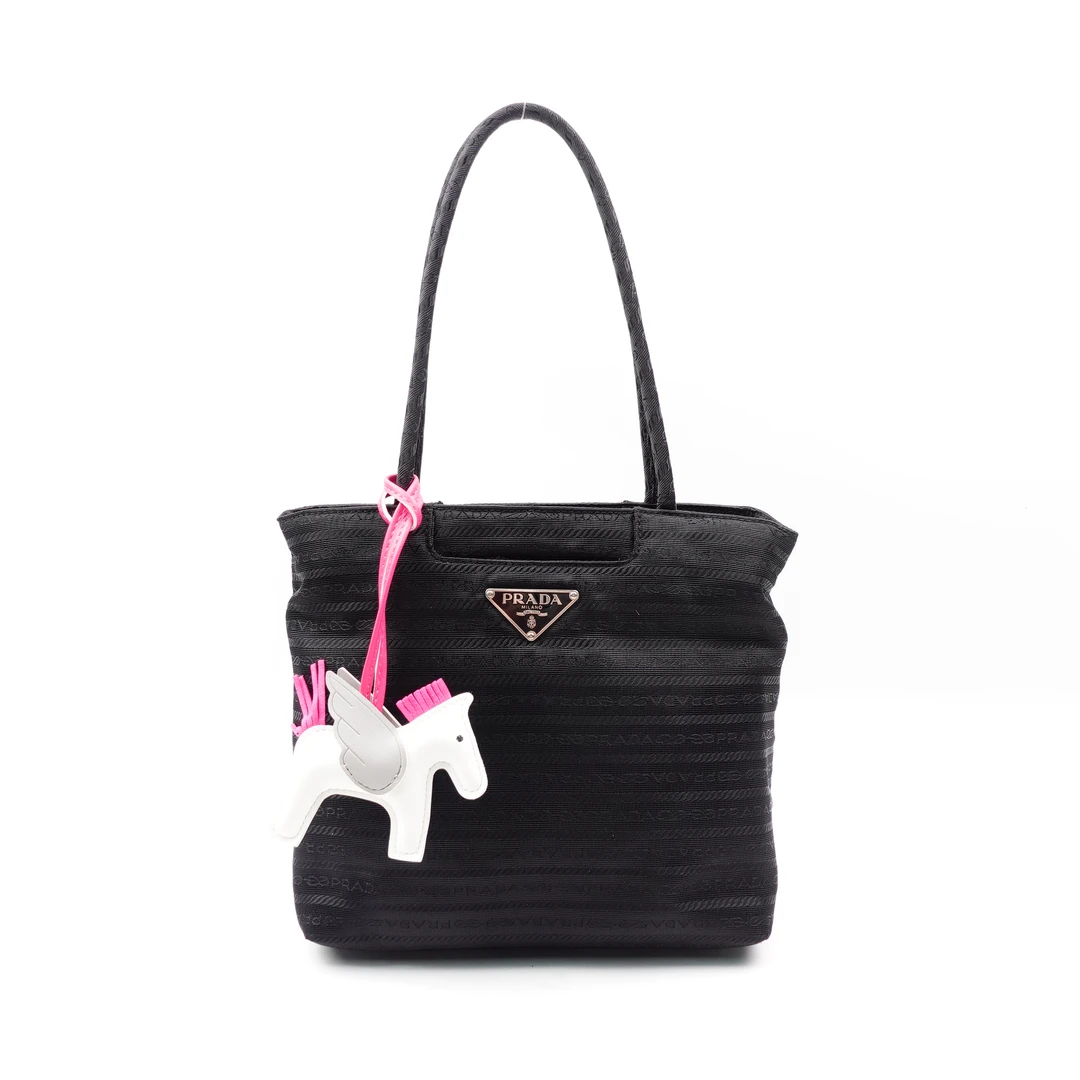 95新 Prada/普拉达 黑色单肩包/H_JMQCCZX0001