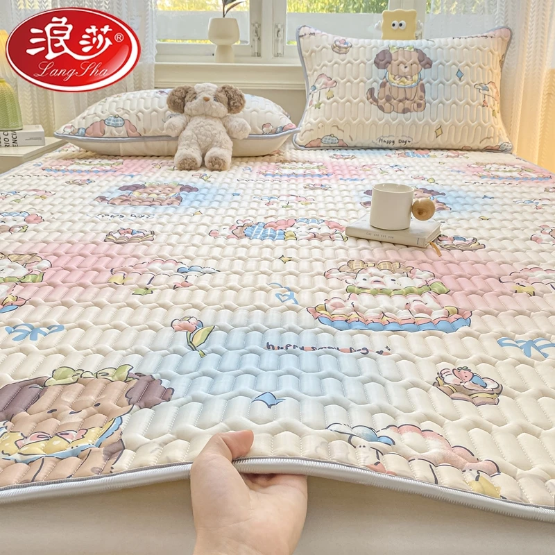 浪莎乳胶凉席冰丝席夏天专用夏凉席学生宿舍单双人凉席冰丝席