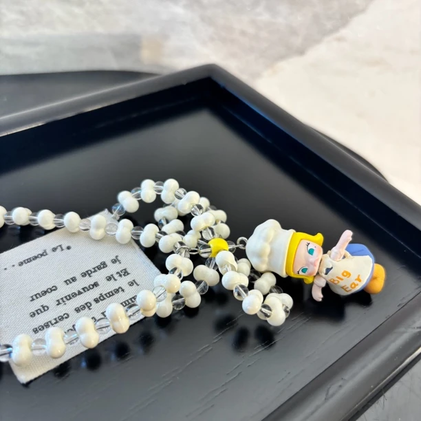 铜合金项链 蝴蝶结厨娘娃娃毛衣链XL3055