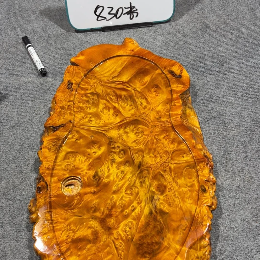 广***杨实木茶盘整块实木