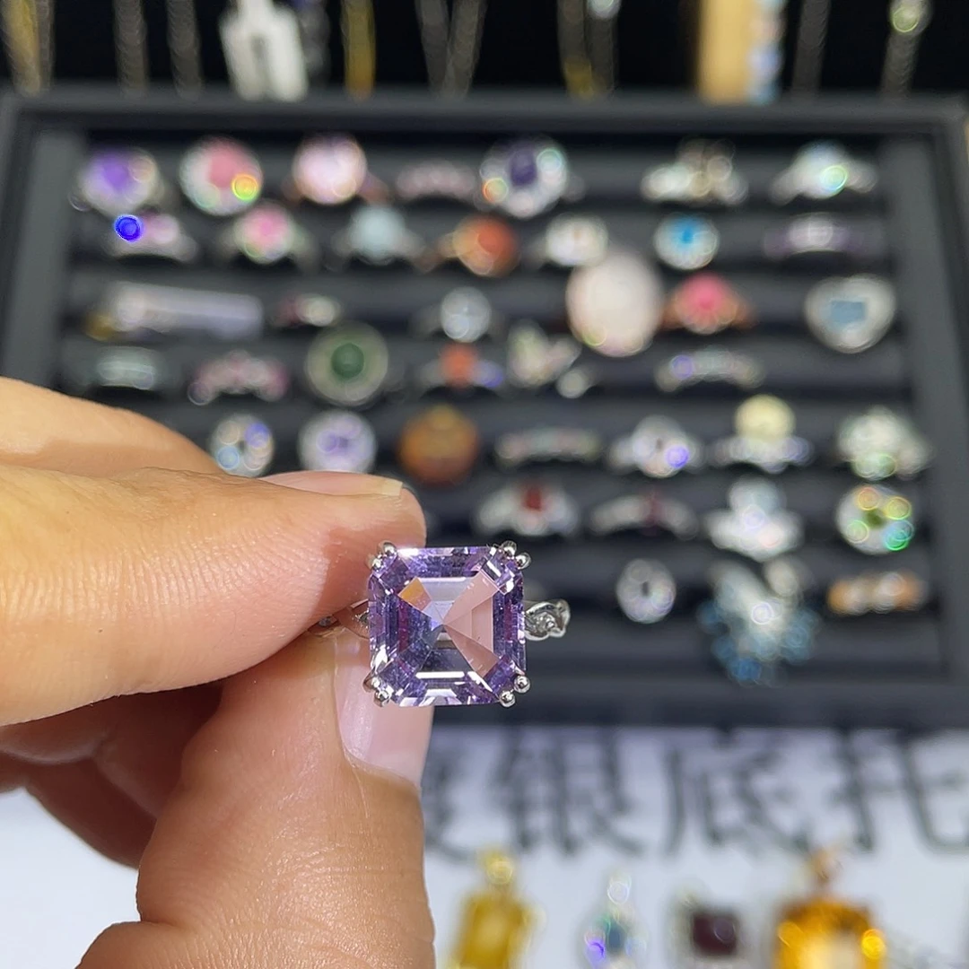 紫晶珠宝半成品未镶嵌