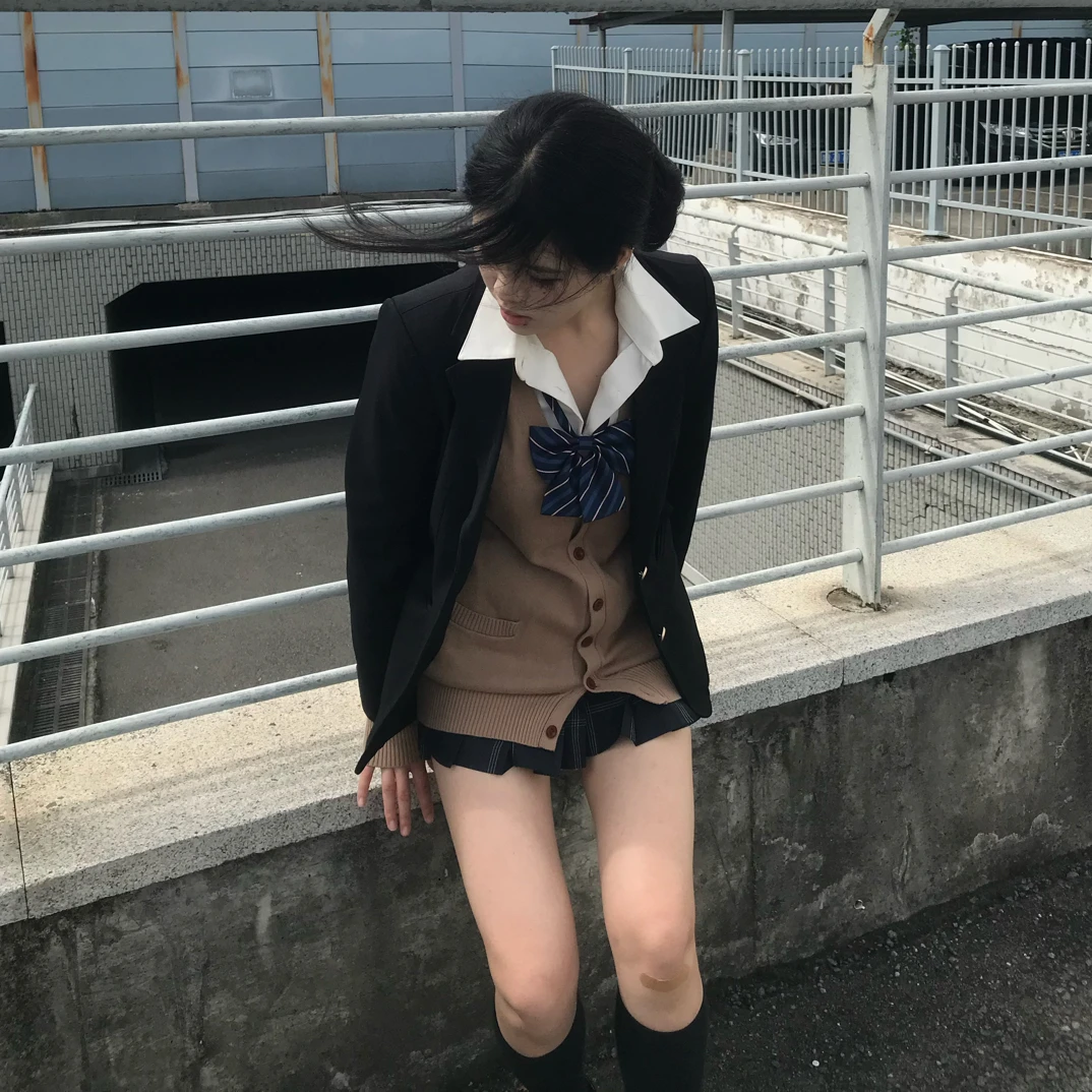 25年【三粒扣加厚重磅西服】麻薯JK制服秋冬日系校供感学院西装外套