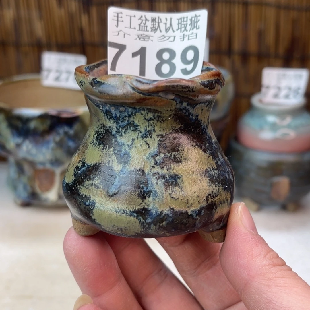 手工花盆默认瑕疵完美者勿拍