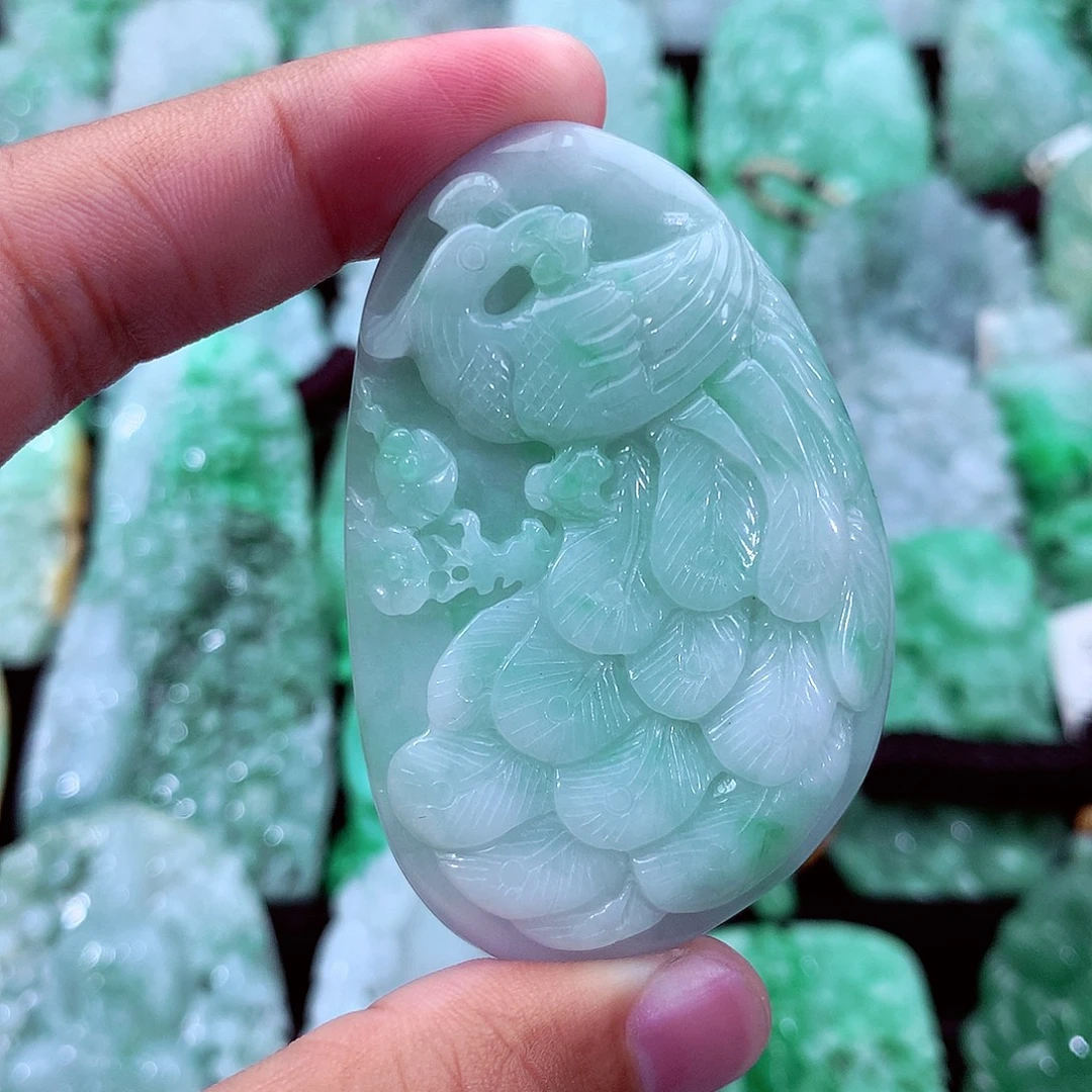 翡翠未镶嵌吊坠(不含链)