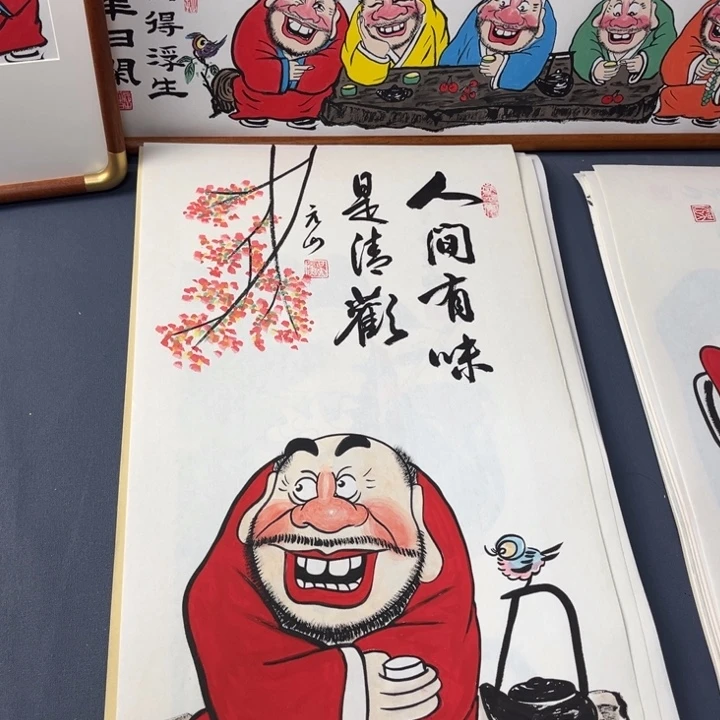 国画纯手绘禅意画作品