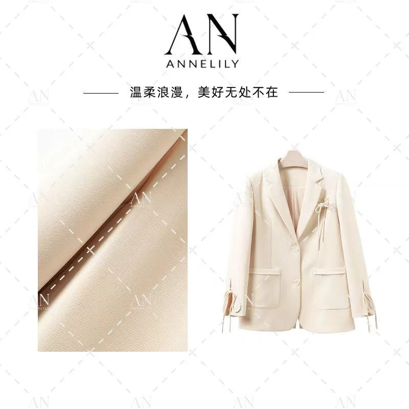 ANNELILY安一凡【芷可】新款上新时尚气质轻奢重工外套AW2502037