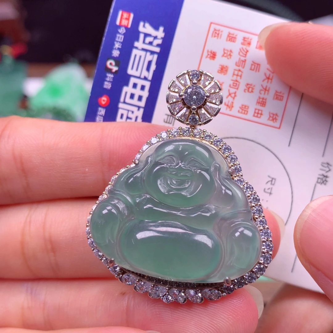 颈饰银S925镶嵌翡翠翡翠