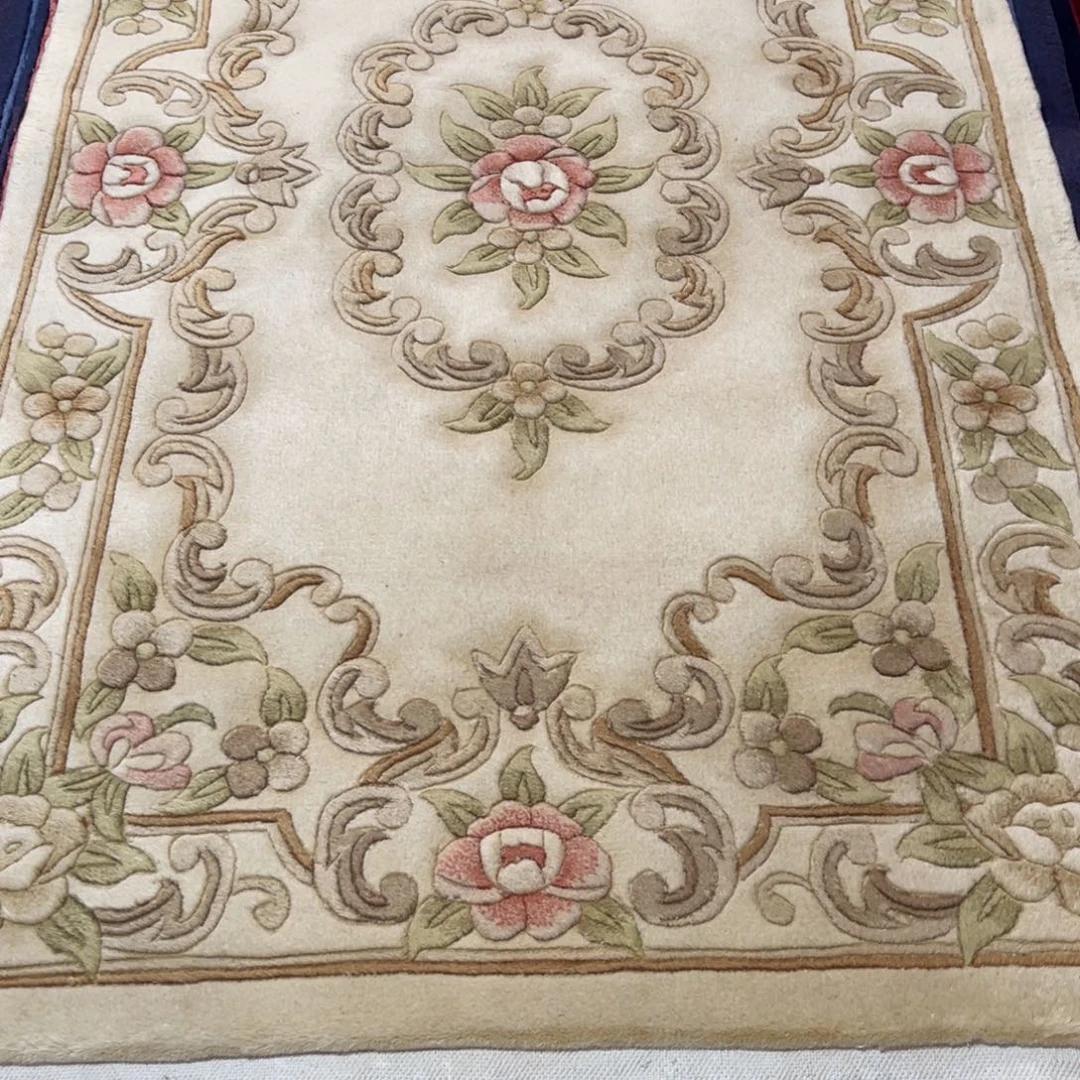 羊毛90×150纯手工羊毛加厚床边毯