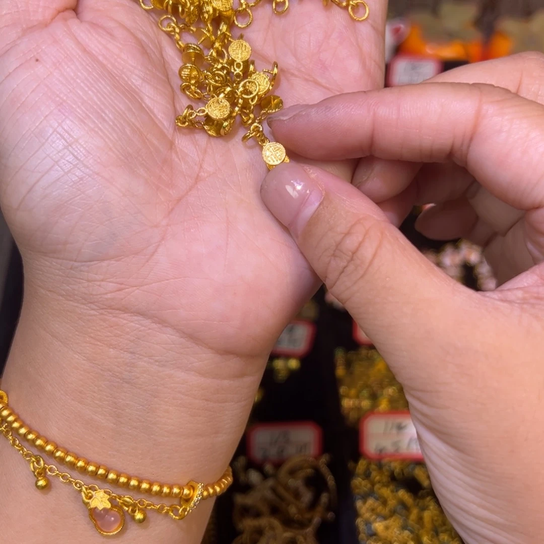 合金福子平安扣夹1个