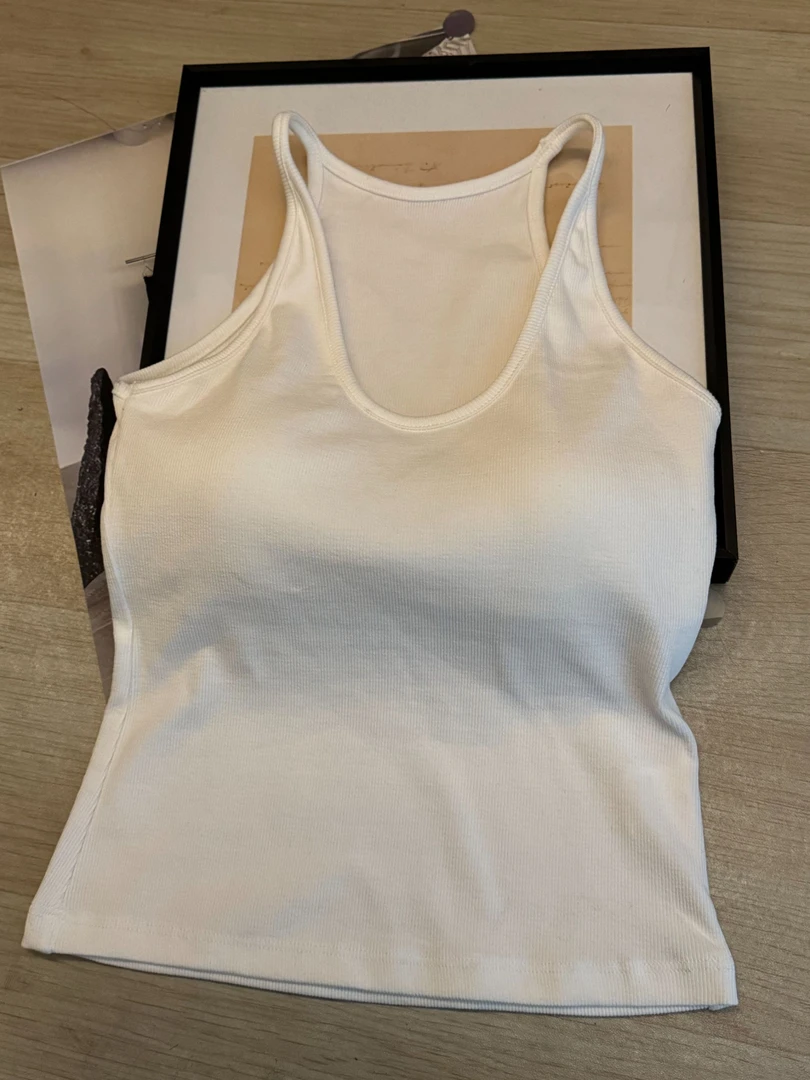 通勤极简背心吊带辣妹风修身百搭内衣春夏季白色内搭运动美背