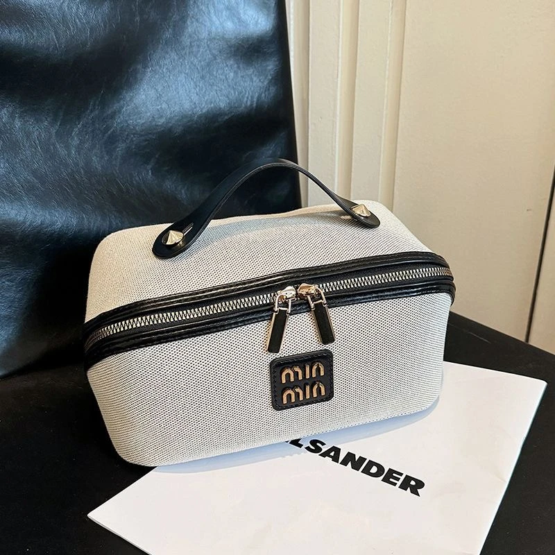 【可外带大容量加厚帆布收纳洗漱化妆包】NO退NO换 非遗漂漆手作包