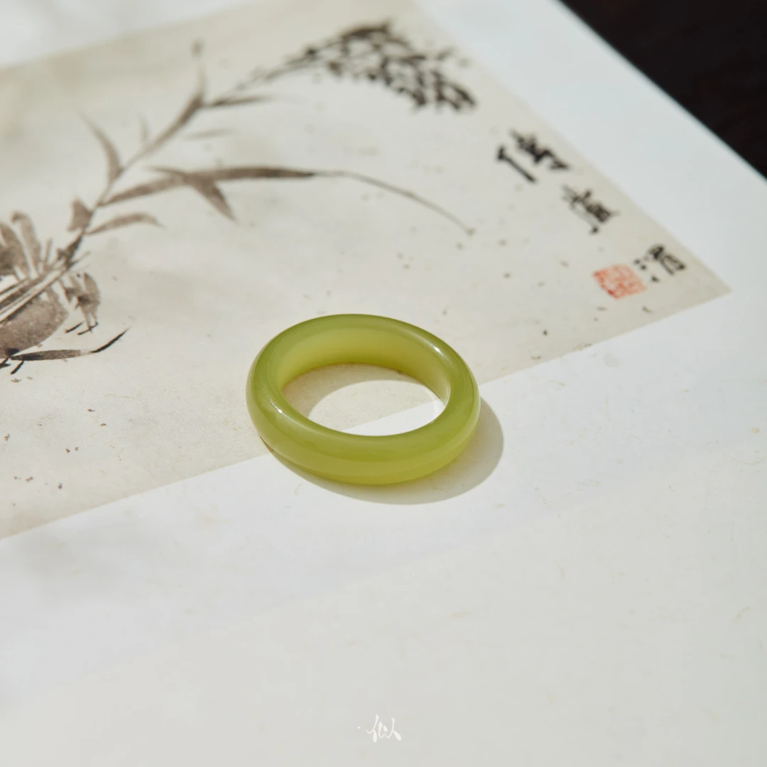【椿禾】· 似梓珠宝 · 和田玉黄口戒圈  多样性发一 SZCC2860069