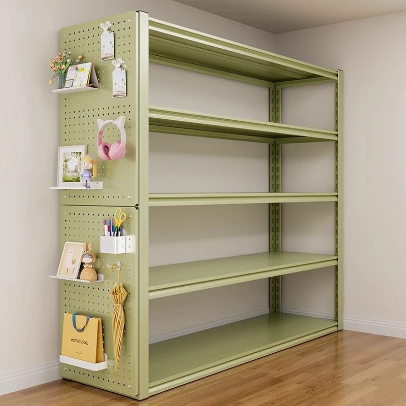 家用置物架客厅收纳架书架杂物间整理架地下室储物架多层落地货架