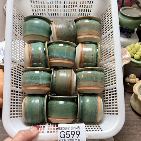 紫砂花盆599瑕疵品口径3.5左右