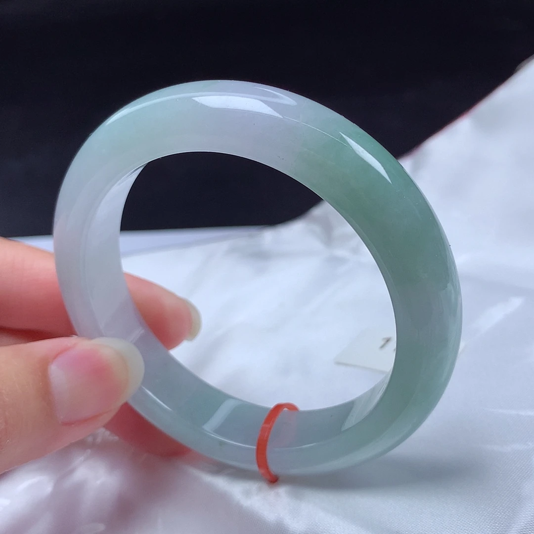 翡翠未镶嵌手镯54圈s1138