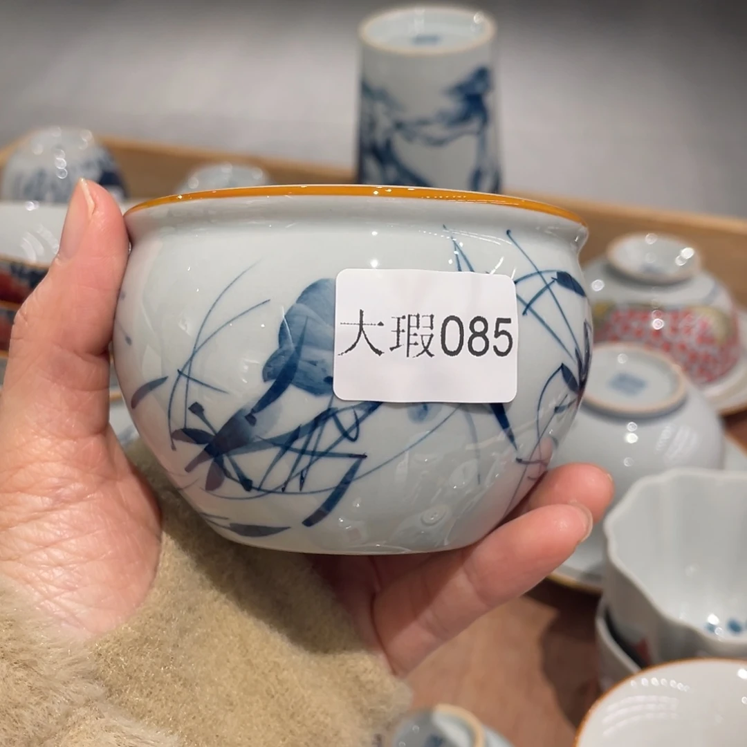 有瑕釉下彩纯手绘