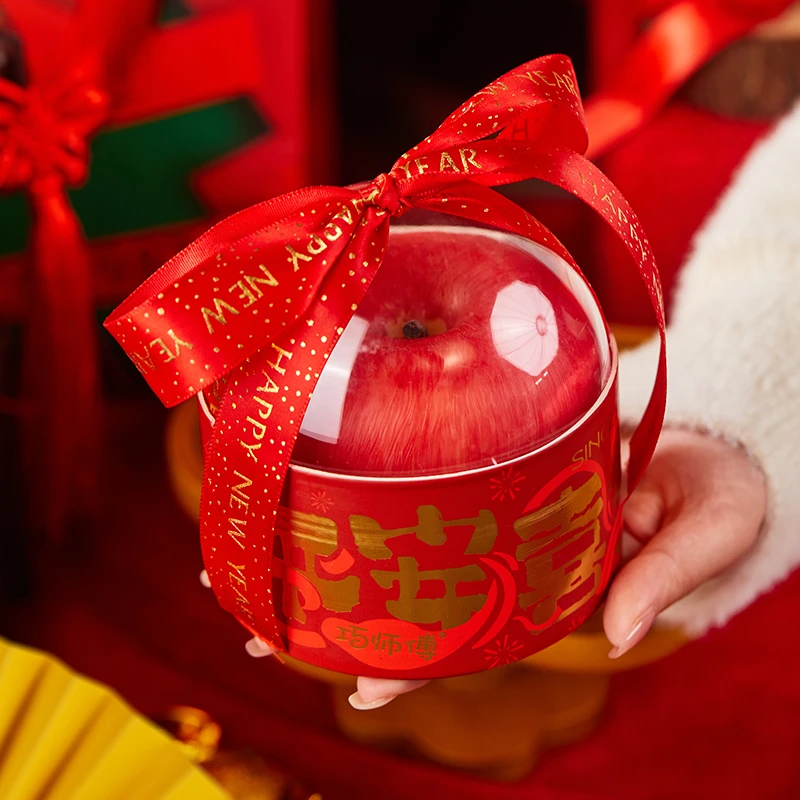 巧师傅 新年苹果奶酪慕斯蛋糕彩虹瑞士卷动物奶油甜品下午茶零食