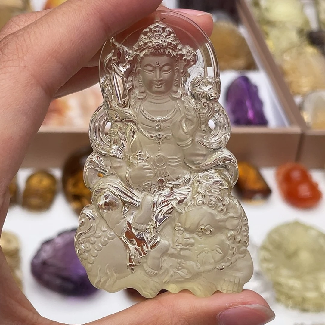 未镶嵌颈饰水晶定制吊坠文殊