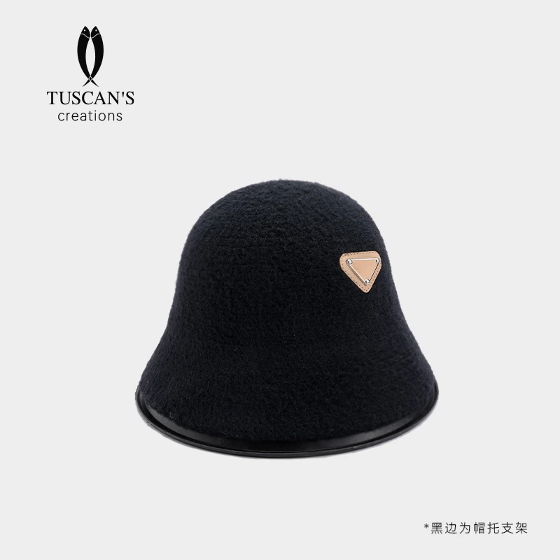 TUSCAN'S CREATIONS女款渔夫帽时尚秋冬保暖盆帽百搭秋冬大檐
