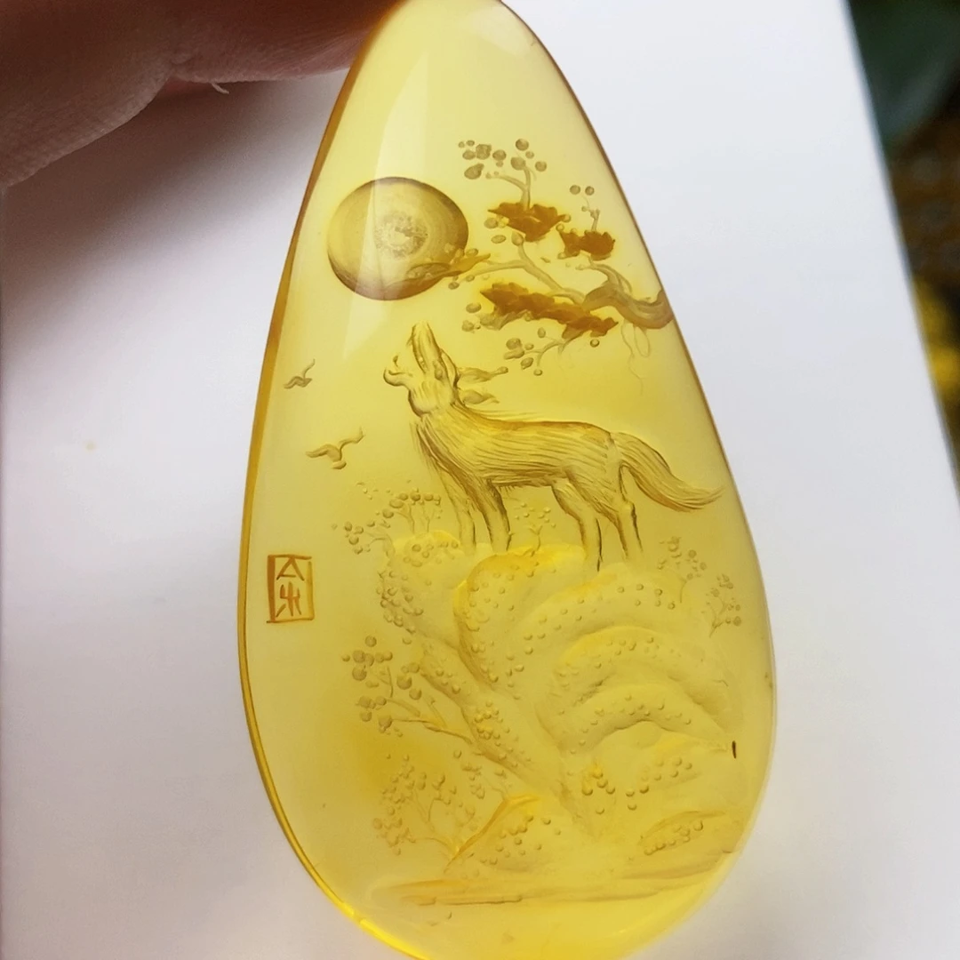 【闪购商品】金珀吊坠(不含链)未镶嵌