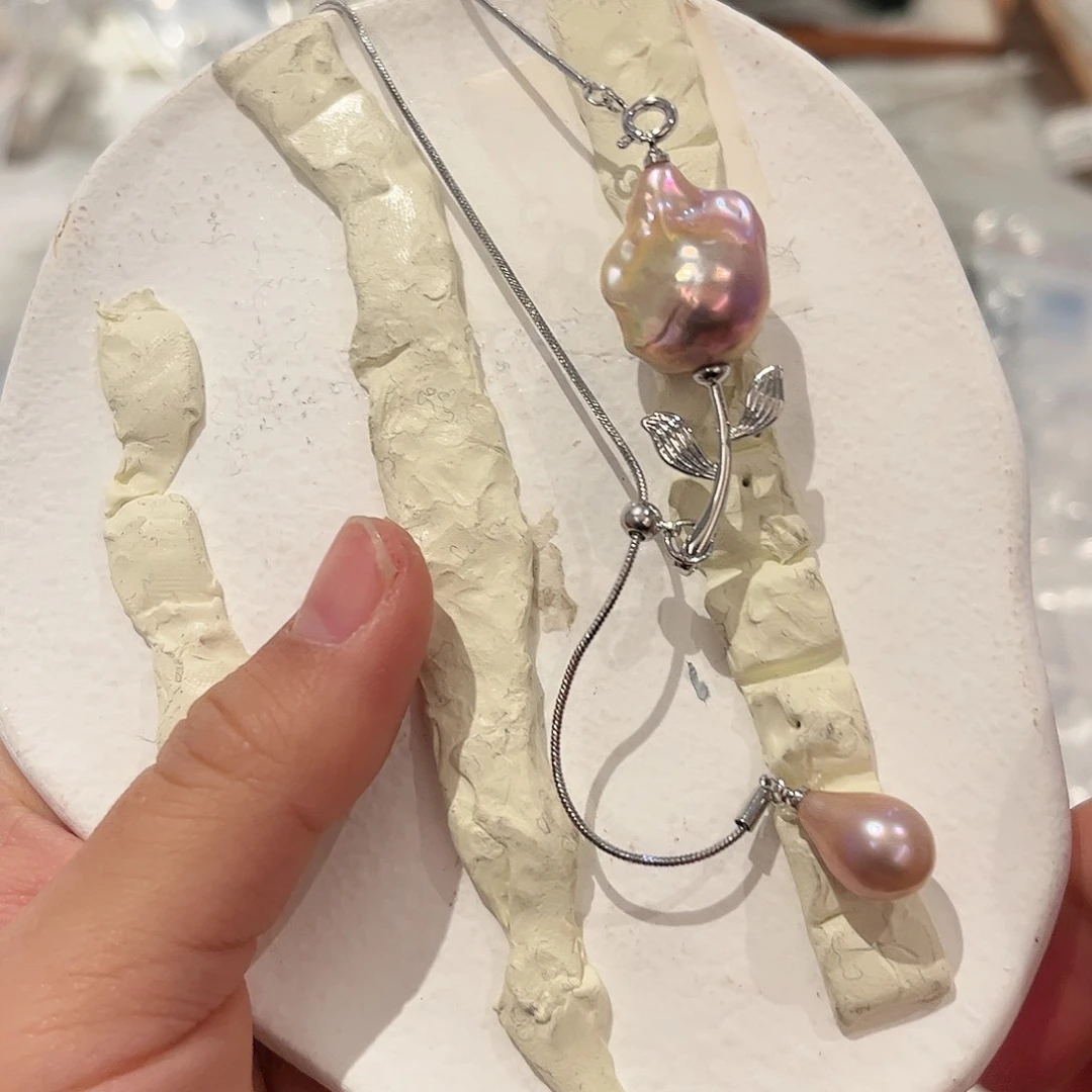 淡水珍珠颈饰合金