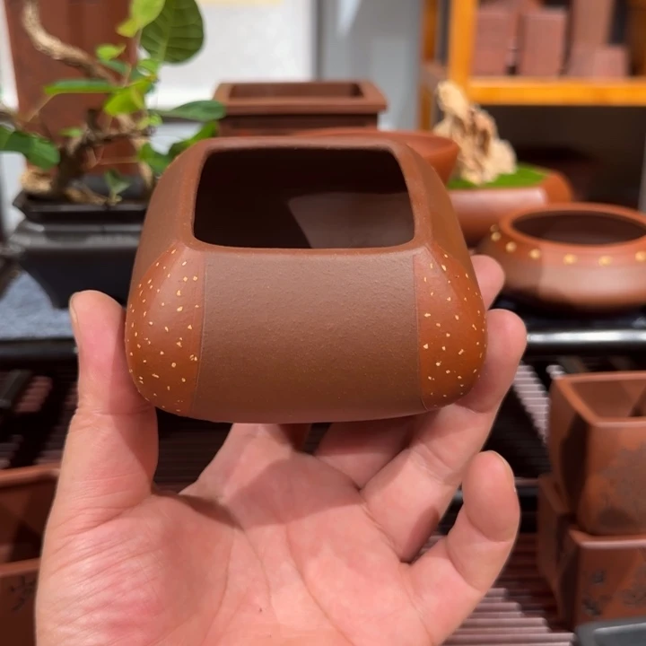汀***轩紫砂花盆原矿紫泥