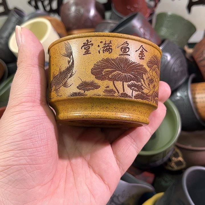 茶杯紫砂全手工紫砂主人杯