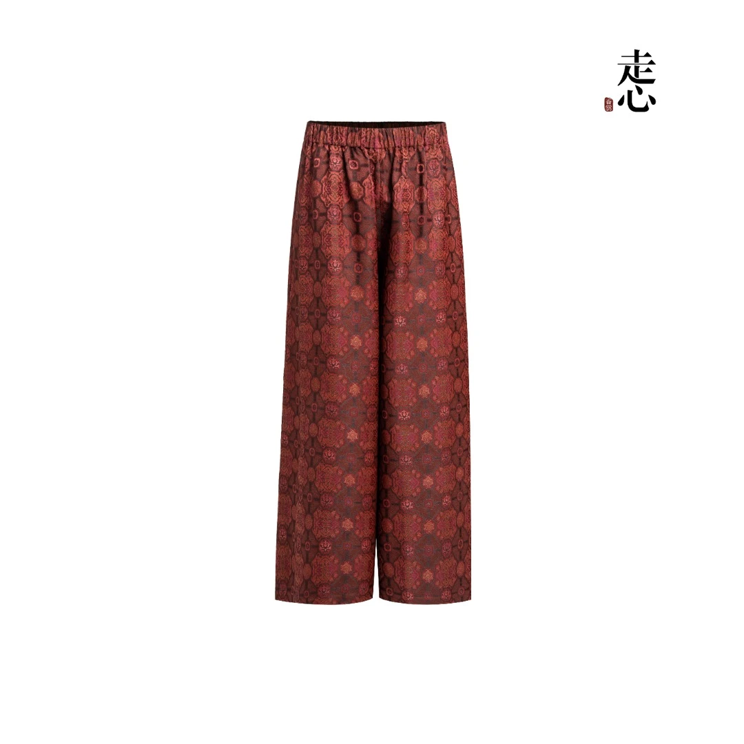 【走心非遗】胭脂八达晕大甩裤24Z25111289