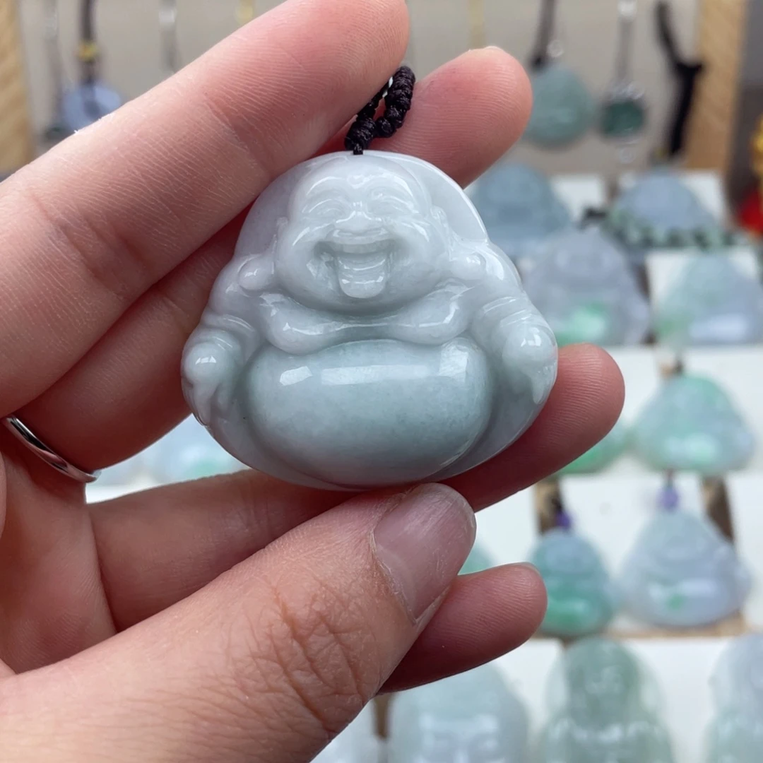 翡翠未镶嵌颈饰40尺寸佛公