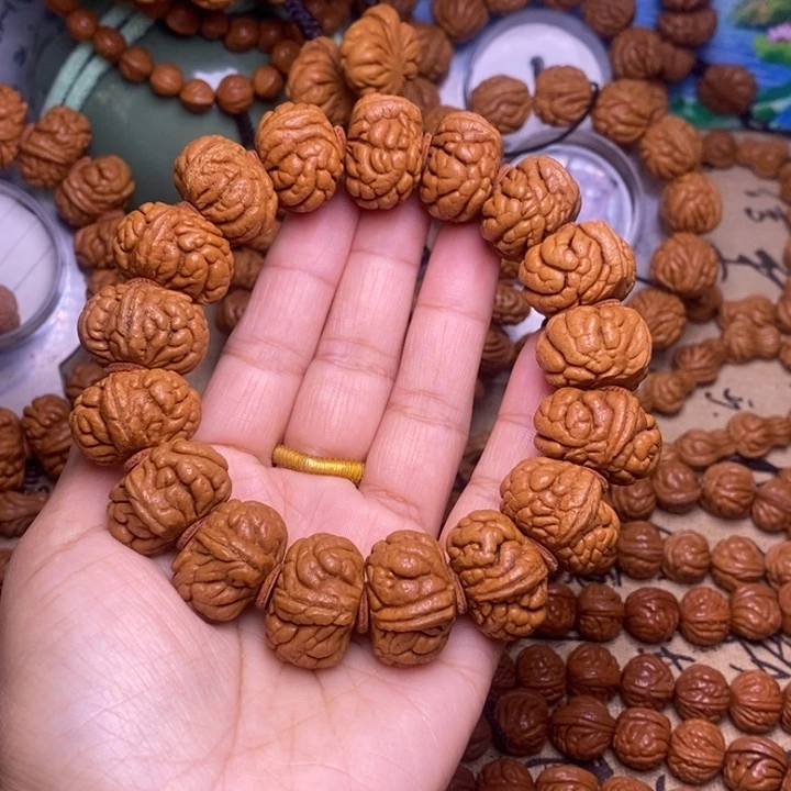 手串文玩核桃龙纹桃核
