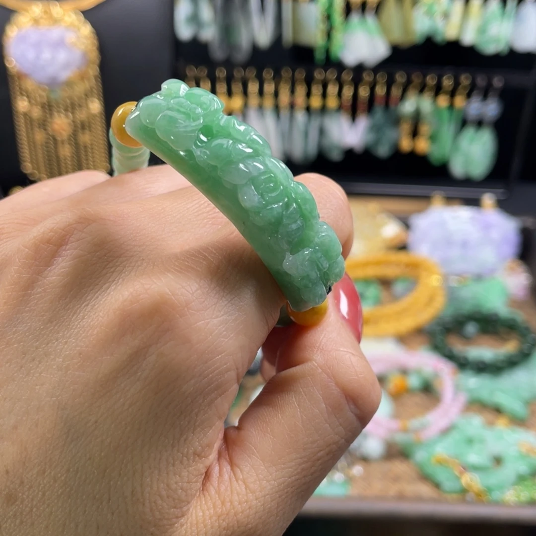 未镶嵌手串翡翠代编织