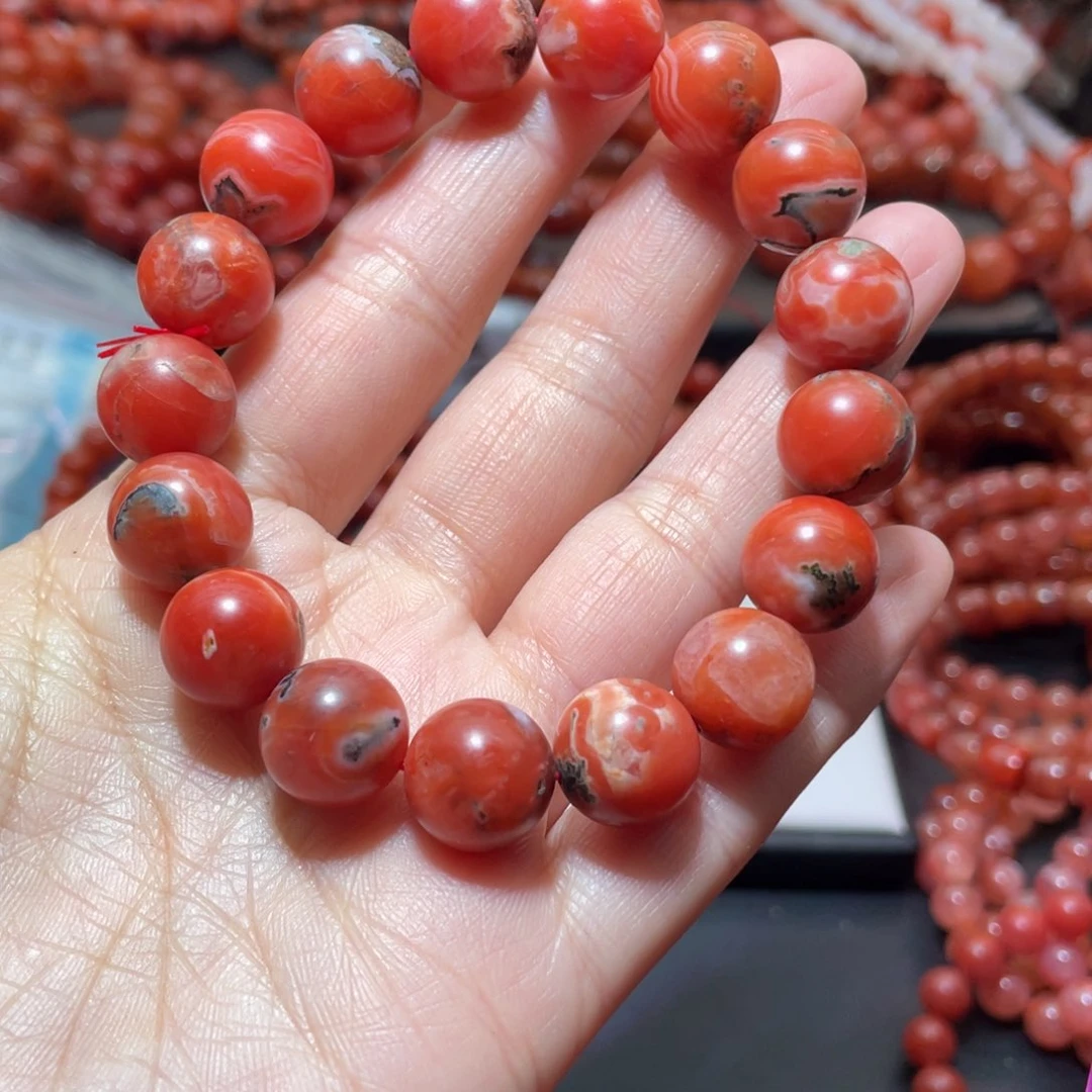 南红玛瑙手链未镶嵌