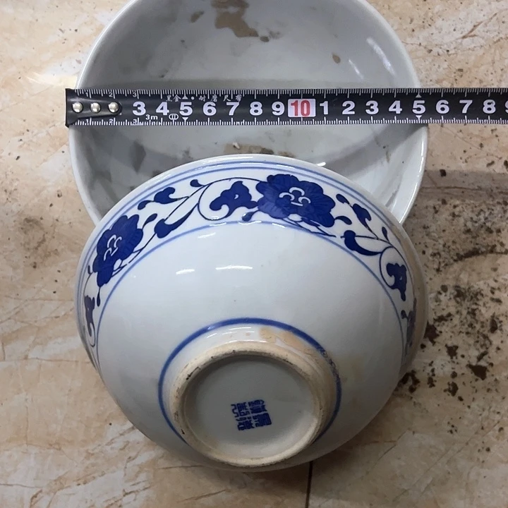 陶其他2个15.5厘米芙蓉花碗景德镇