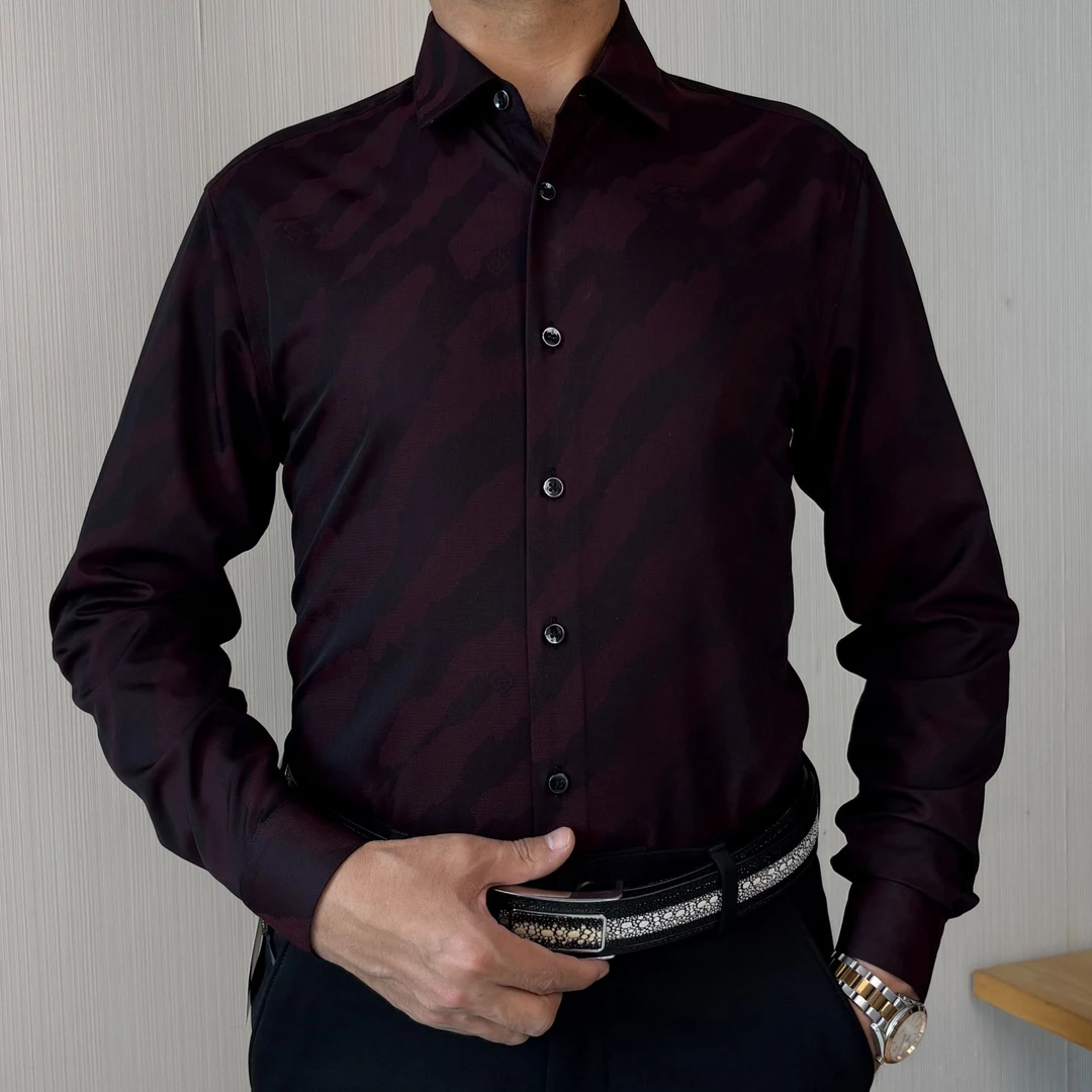 2025秋冬高品质时尚休闲百搭商务长袖衬衫