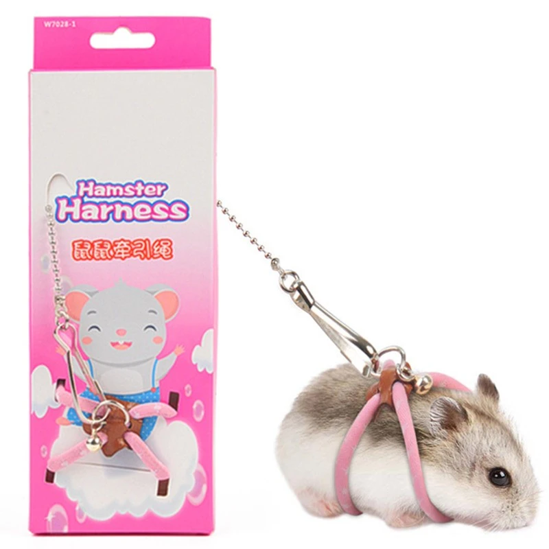 仓鼠牵引绳 松鼠溜鼠绳遛荷兰猪绳子宠物用品鼠鼠牵引绳