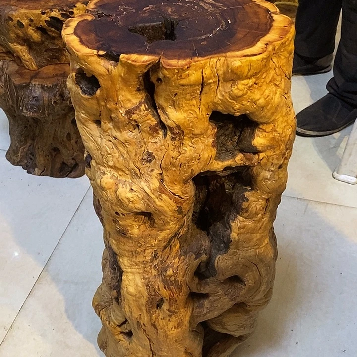 木天然老枣木墩子底座