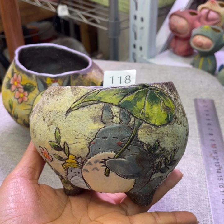 泡泡熊复古多肉盆