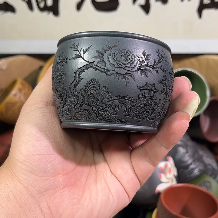 茶杯紫砂全手工紫砂主人杯