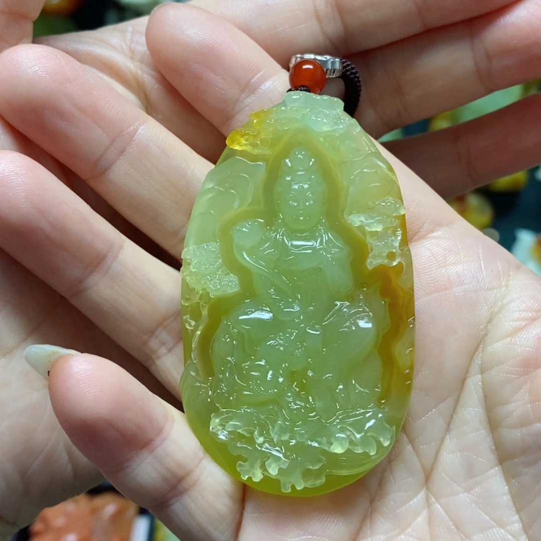 岫玉未镶嵌吊坠(赠链)前**?