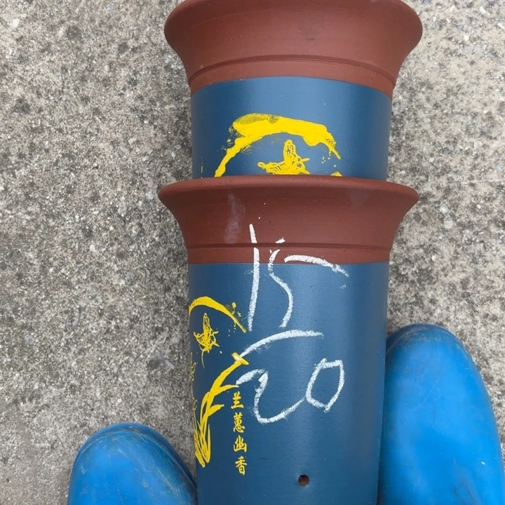 紫砂花盆紫砂的花
