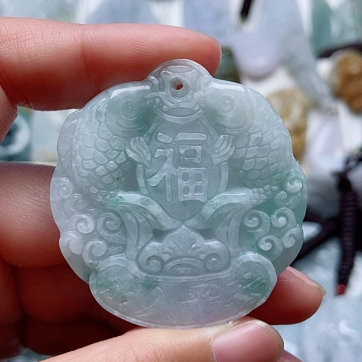 翡翠吊坠(不含链)未镶嵌翡翠