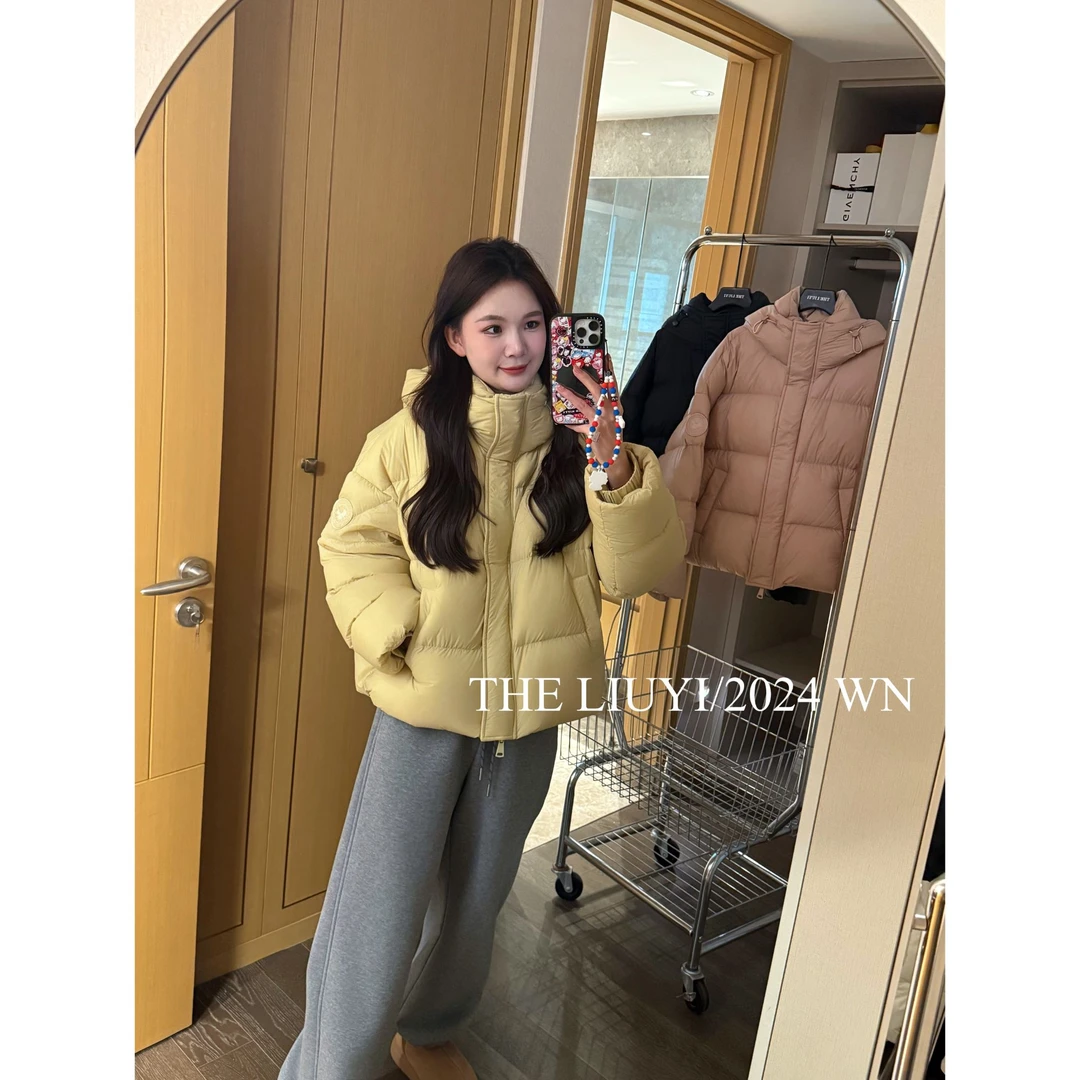 【LIUYI】零压感泡芙～新国标90白鸭绒羽绒服连帽外套412016