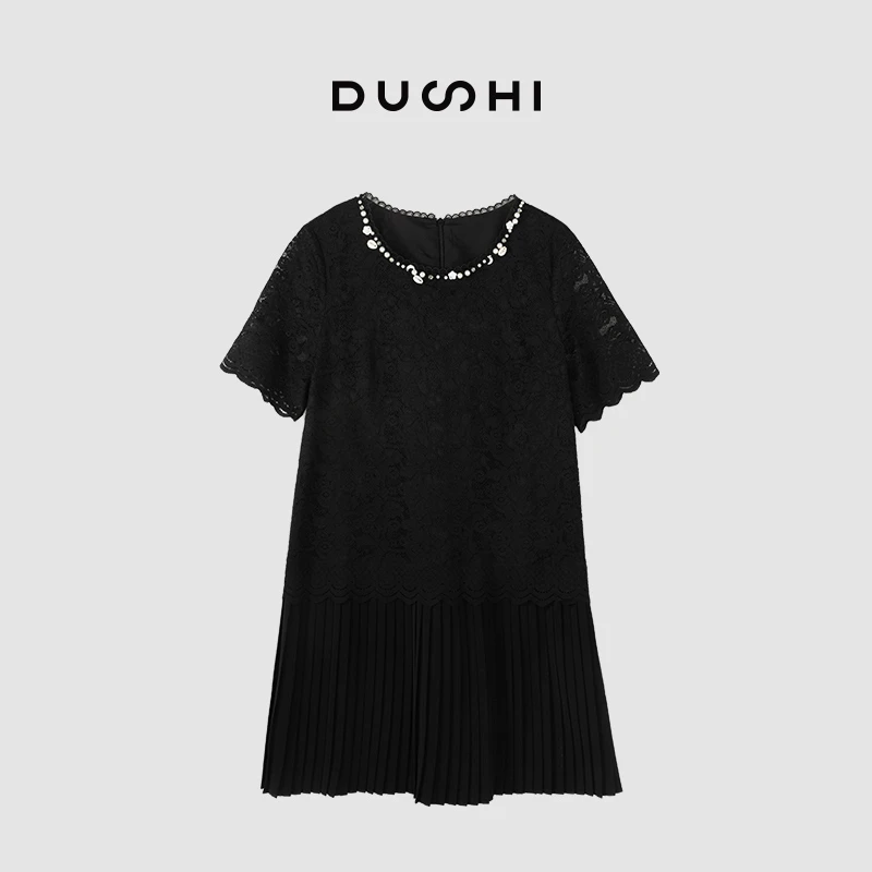 【独释】（一见倾情）夏季通勤气质宽松连衣裙DS66389、衣长90