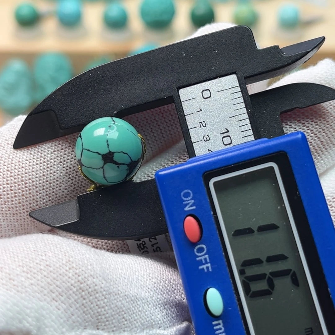 绿松石未镶嵌圆珠